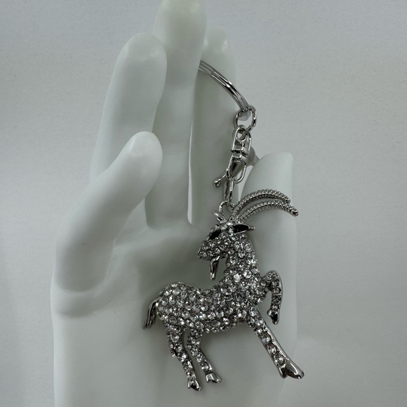 2/$20 Big Sparkly Ibex Mountain Goat Keychain - Picture 4 of 8